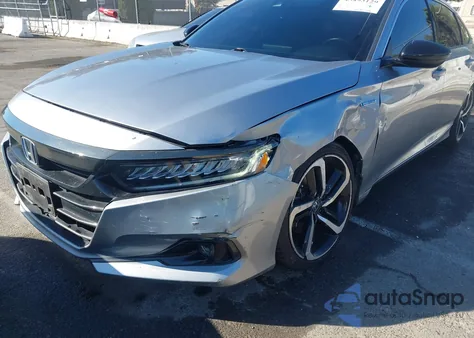 2022 Honda Accord Hybrid Sport from USA, damaged, VIN 1HGCV3F26NA000483